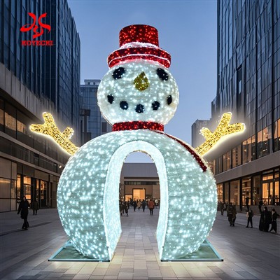 چراغ های تزئینی در فضای باز کریسمس Hoyechi 6 متر غول آدم برفی نور زمستان نمایش نور